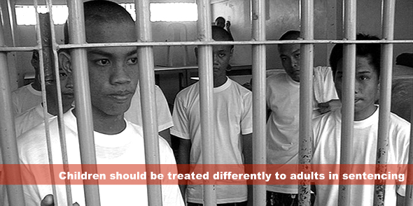Children should be treated differently to adults in sentencing