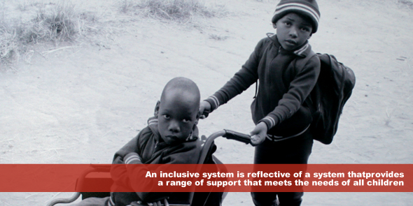 An inclusive system is reflective of a system that provides a range of support that meets the needs of all children
