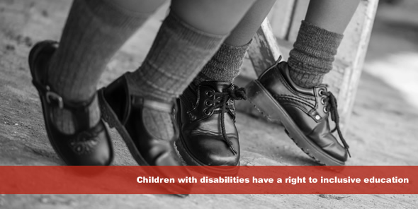 Children with disabilities have a right to inclusive education