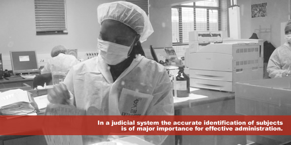 In a judicial system the accurate identification of subjects is of major importance for effective administration