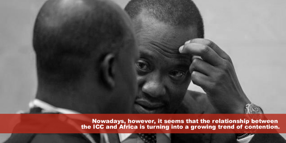 Nowadays however it seems that the relationship between ICC and Africa is turning into a growing trend of contention