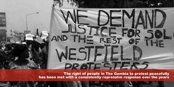 The right of people to protest peacefully has been met with a consistently repressive response over the years
